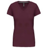 Tshirt Coton Col V Manches Courtes Femme Kariban