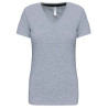 Tshirt Coton Col V Manches Courtes Femme Kariban