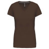 Tshirt Coton Col V Manches Courtes Femme Kariban