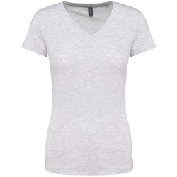 Tshirt Coton Col V Manches Courtes Femme Kariban