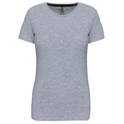 Tshirt Coton Col Rond Manches Courtes Femme Kariban