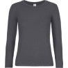 Tshirt Coton Col Rond Manches Longues Femme B&C