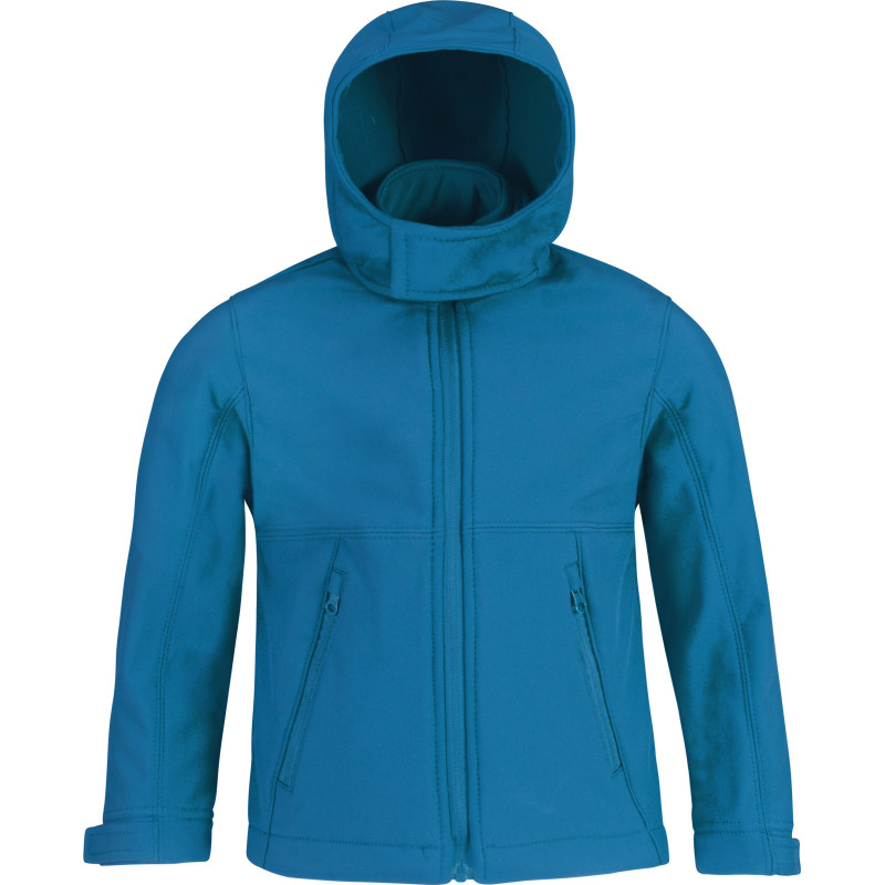 Veste softshell capuche enfant B&C