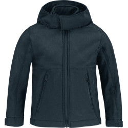 Veste softshell capuche enfant B&C