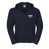 Veste unisexe Navy Russell  logo coeur Blanc BCFMM