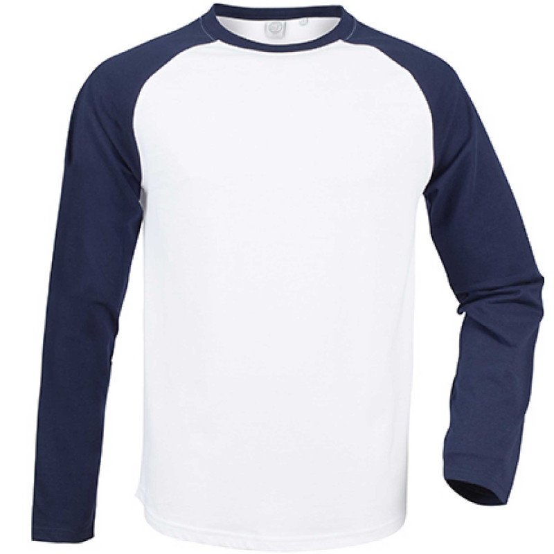 Tshirt Manches Longues contrasté 100% coton