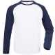 Tshirt Manches Longues contrasté 100% coton