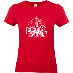 T-shirt femme Rouge grand logo face