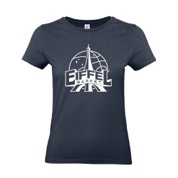 T-shirt femme grand logo face Eiffel Basket