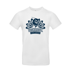 T-shirt coton Blanc unisexe logo face