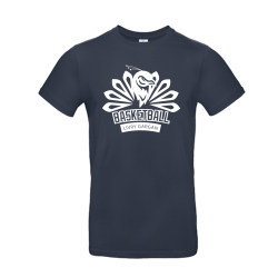 T-shirt coton Navy unisexe logo face