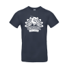 T-shirt coton Navy unisexe logo face