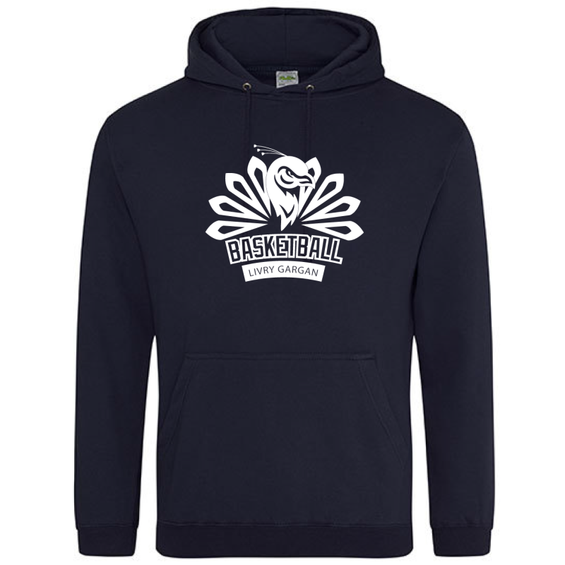 Sweat unisexe Navy Kariban logo face